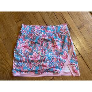 Stella Parker Sport Blue and Pink Mini Sport Skirt Skort Womens Medium